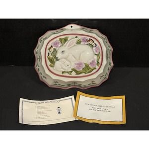 Le Cordon Bleu The Franklin Mint Rabbit Bunny Jello Mold Wall Hanging, 1986